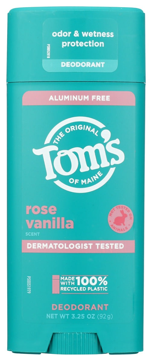 Tom's of Maine Rose Vanilla Deodorant, 3.25 oz