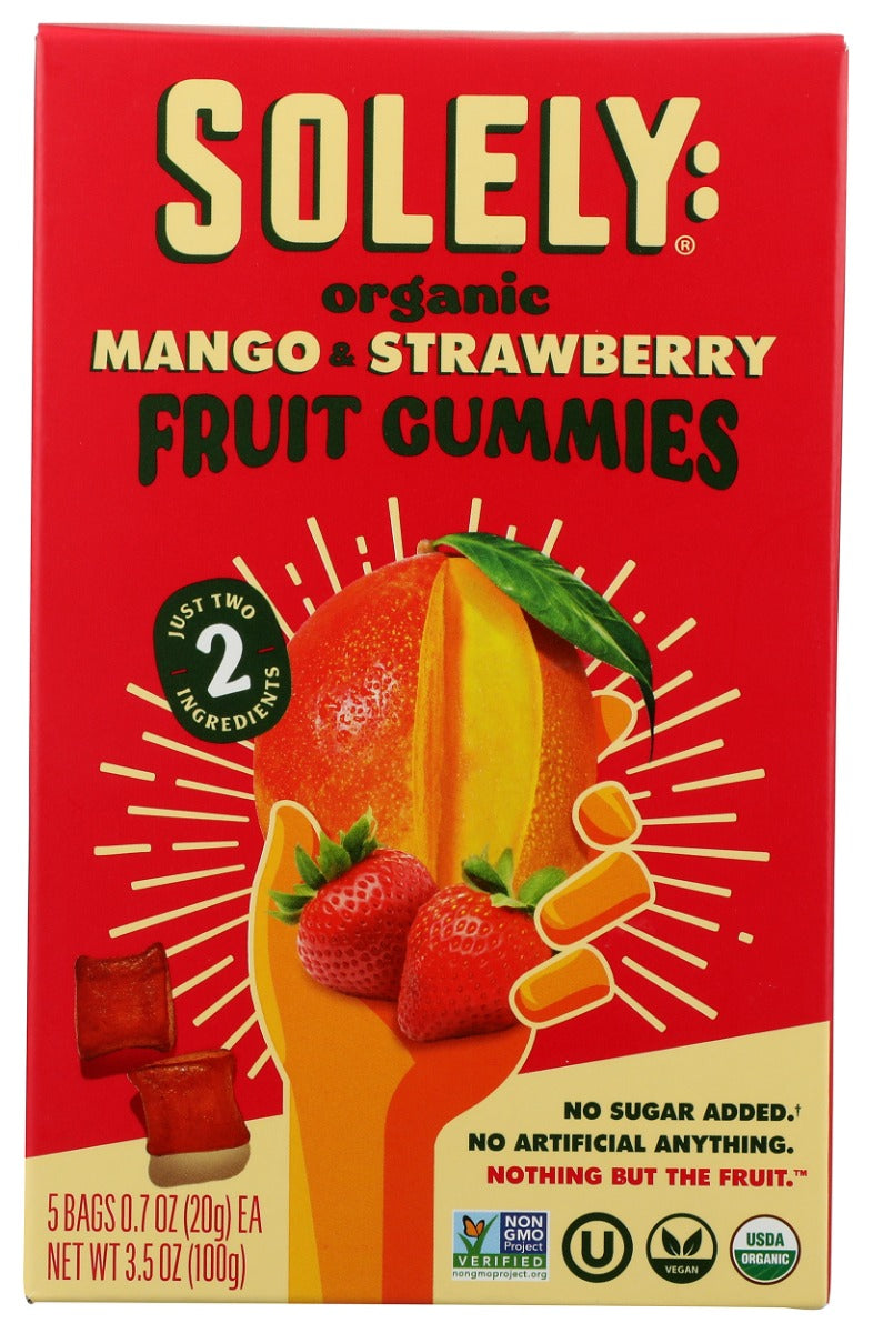 Organic Mango Strawberry Whole Fruit Gummies, 3.5 oz