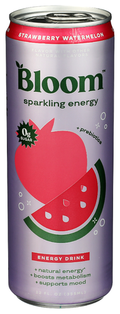 Bloom Strawberry Watermelon Sparkling Energy Drink, 12 fl oz