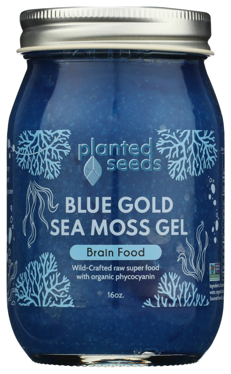 Planted Seeds Blue Gold Sea Moss Gel, 16 fl oz