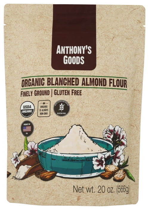 Anthony's Goods Organic Blanched Almond Flour, 20 oz