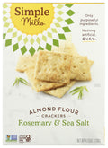 Simple Mills Rosemary & Sea Salt Almond Flour Crackers, 4.25 oz