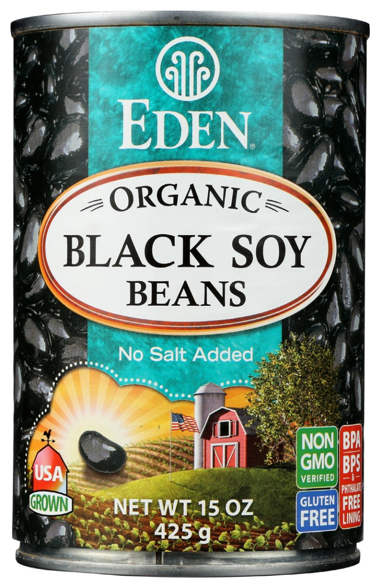Eden Foods Organic Black Soybeans, 15 oz