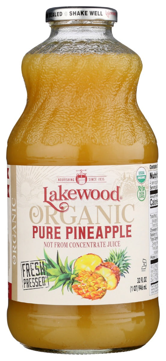 Organic Pure Pineapple Juice, 32 fo