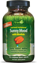 Irwin Naturals Sunny Mood Supplement, 75 Softgels