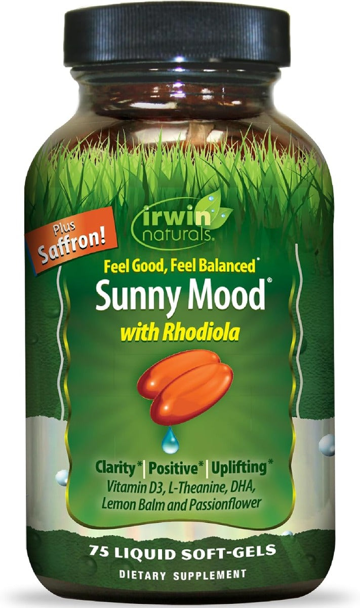 Irwin Naturals Sunny Mood Supplement, 75 Softgels