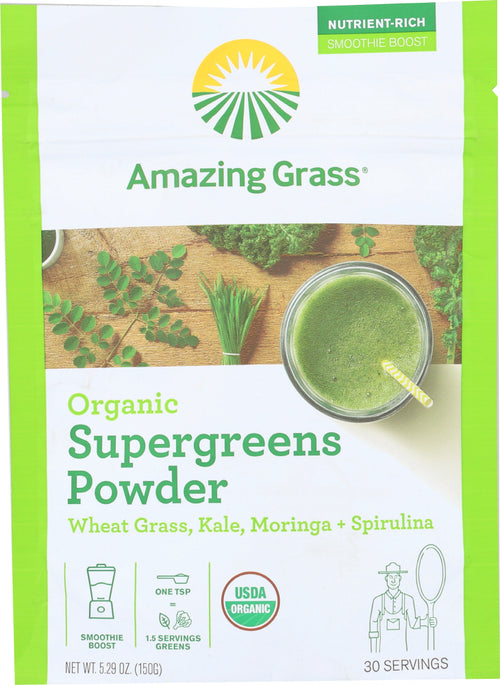 Amazing Grass Organic Supergreen, 30 Servings