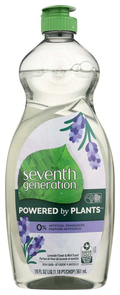 Seventh Generation Lavender & Mint Dish Liquid, 19 fl oz