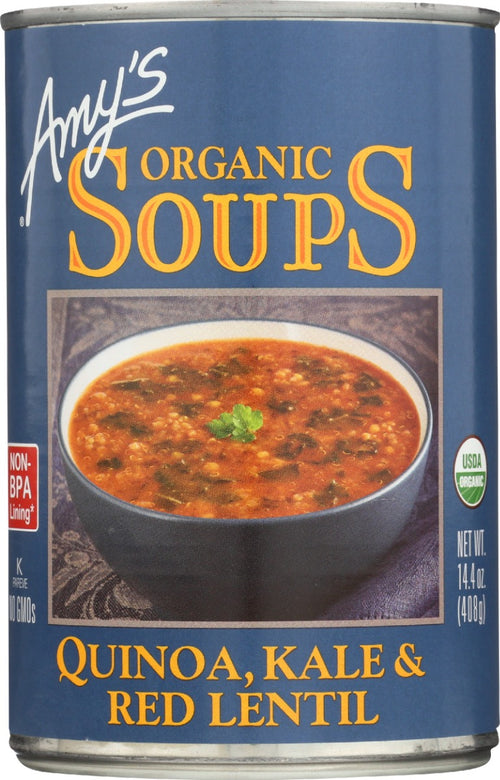 Amy's Organic Quinoa, Kale & Red Lentil Soup, 14.4 oz