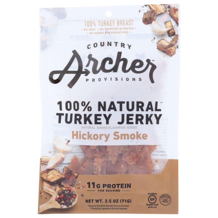 Country Archer Hickory Smoke Turkey Jerky, 2.5 oz