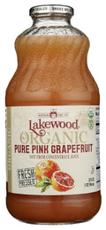 Lakewood Organic Pure Pink Grapefruit Juice, 32 fl oz