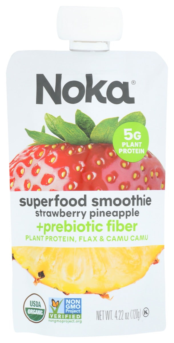 NOKA Strawberry Pineapple Superfood Smoothie, 4.22 oz
