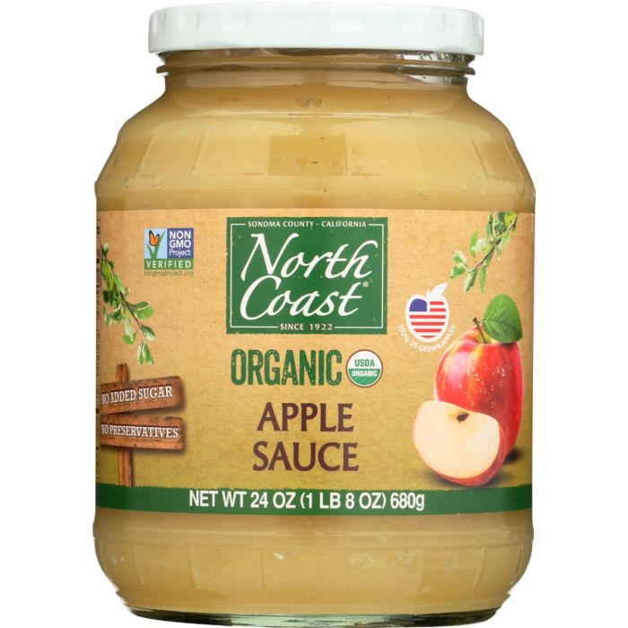 North Coast Organic Applesauce, 24 oz