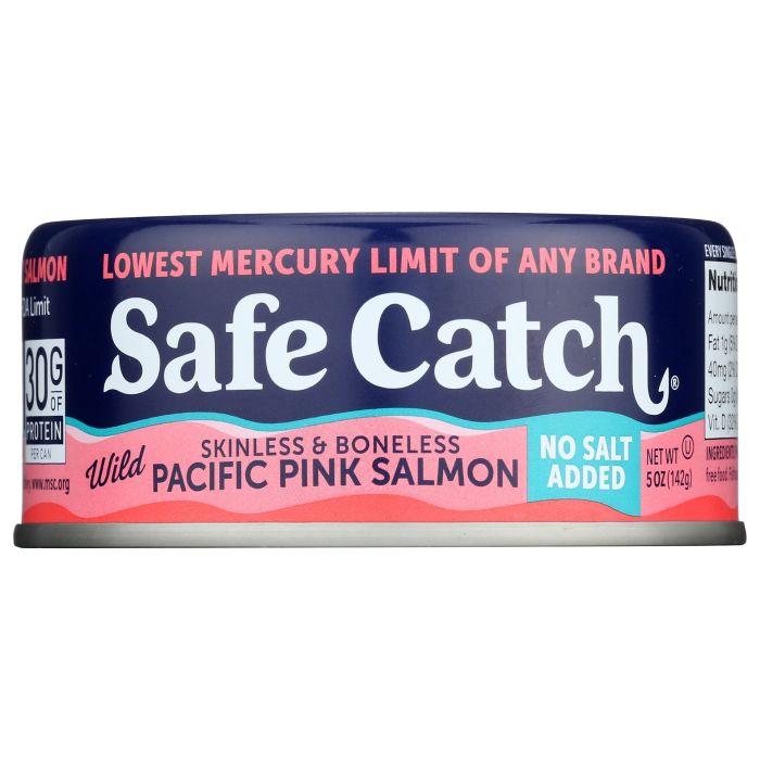 Safe Catch No Salt Added Wild Pacific Pink Salmon, 5 oz