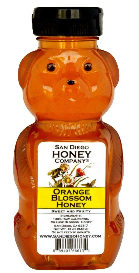 San Diego Honey Company Raw Orange Blossom Honey, 12 oz