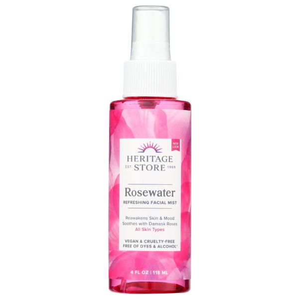 Heritage Rosewater Mist, 4 oz